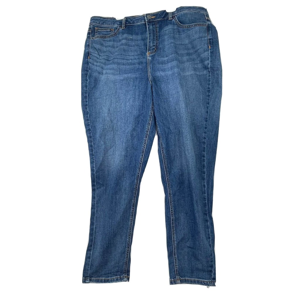 ModCloth The‎ Molly Ankle Jeans Womens 18 Medium Blue High Waist